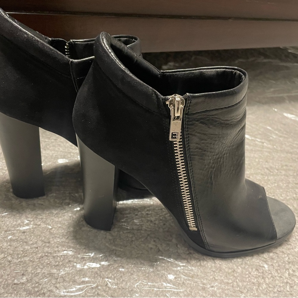 Peep Toe Sandal/boot high heels sz 8